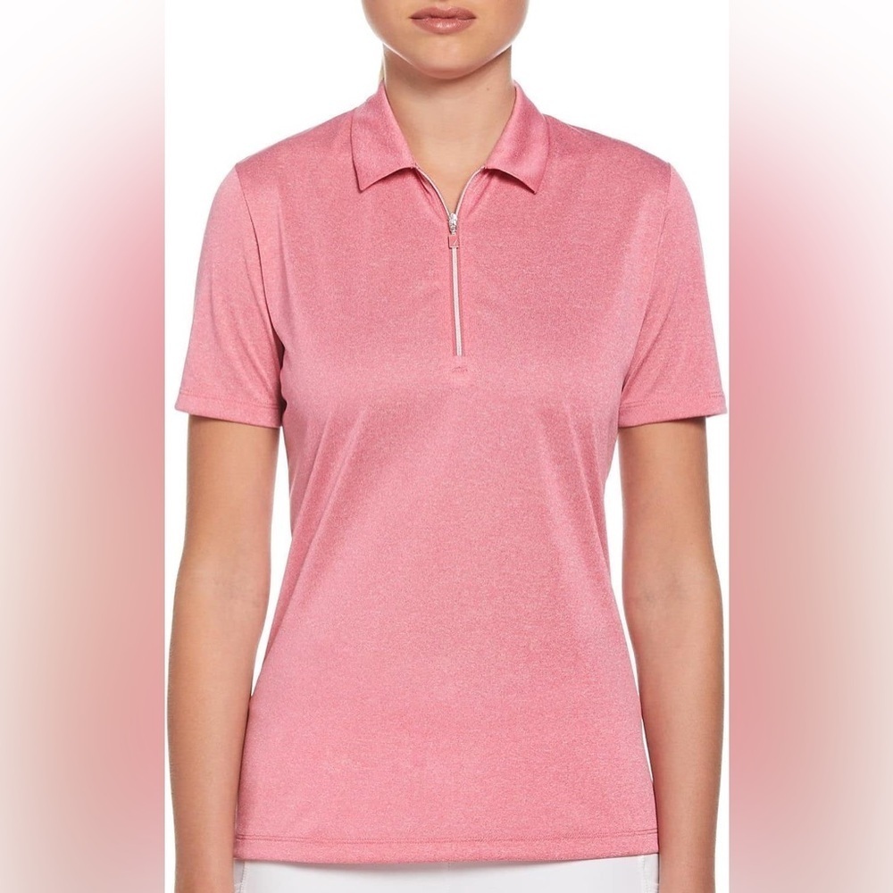 Callaway Women's Coral Hot Pink Polo Golf Short Sleeve Shirt Size Large NWOT
